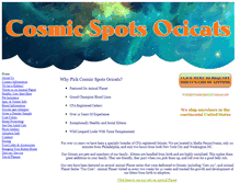 Tablet Screenshot of cosmicspots.com